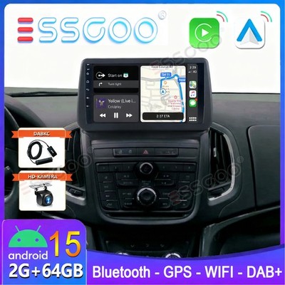 DAB+ Android 15 2+64G Autoradio BT CarPlay Für Opel Zafira Tourer C 2011-16 KAM+