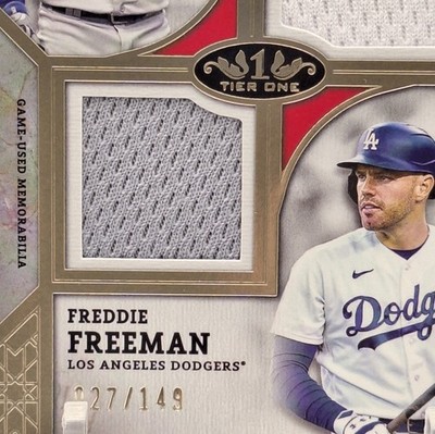 2024 Topps Tier One Freddie Freeman Mookie Betts /149 Dual Player 