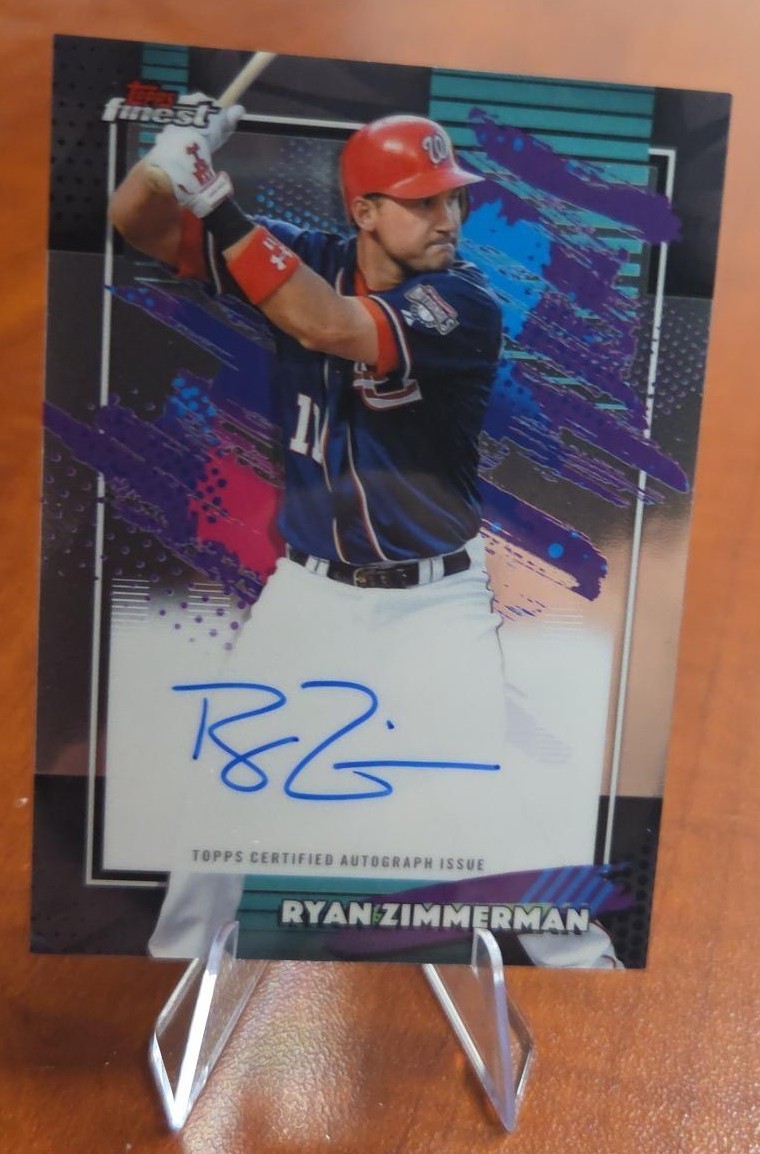 Ryan Zimmerman 2026 Topps Finest Auto PA-RZ