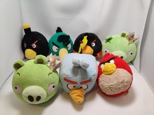 Angry Birds Plush Lot Bubbles Matilda Chuck Toucan Bad Piggy Red Bird Game Toys