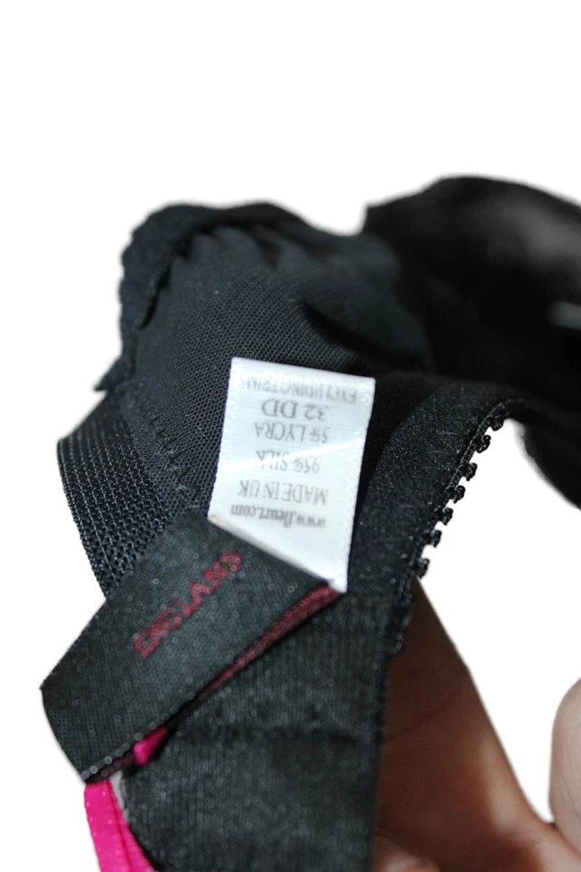 Sujetador Fleur T Mujer Fleurtatious Encaje Balconette Negro Sólido Talla 32DD Foto 4 de 4