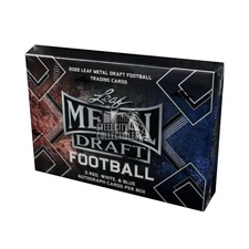 2022 Leaf Metal Draft Football Red, White and Blue Box