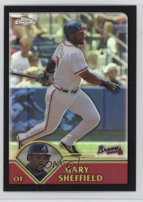 2003 Topps Chrome Black Refractor 72/199 Gary Sheffield #142 b8h