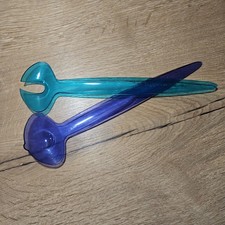 TUPPERWARE Salatbesteck Eleganzia blau grün Salat Besteck
