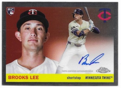 2025 Topps Chrome Platinum Auto Brooks Lee (#CPA-BL) Twins RC