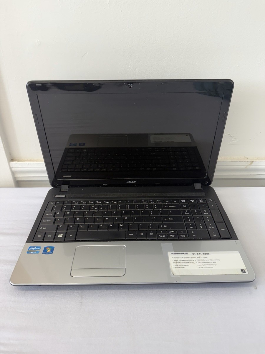 Acer Aspire E1-571-6607 Laptop - Good Screen - Intel i3-3110m