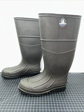 NORTHERNER Olive Rubber Boots Size 6- Made In USA -