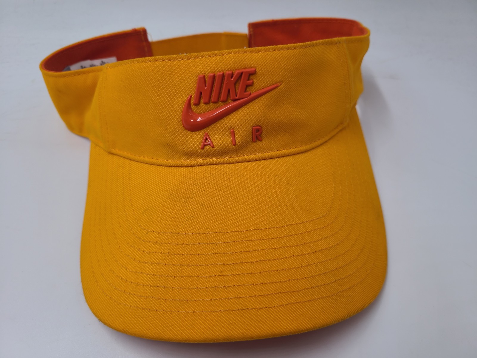 Nike Air Sun Golf Visor Adjustable Hat Cap Polyester Swoosh Dad Men Women Orange