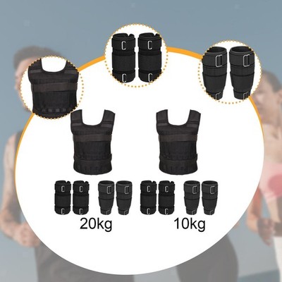 Gewichtete Weste Outdoor Sports Fitnessstudio mit Bein- und Handriemen