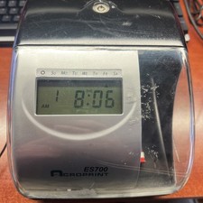 Acroprint ES700 Electronic Multifunctional Time Clock No Key, Includes PowSupply