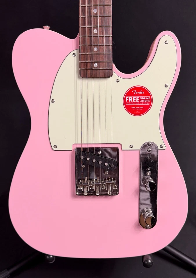 Squier FSR Classic Vibe 60's Custom Esquire Electric Guitar Shell Pink (097) - Image 2 of 4