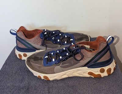 Nike React Element 87 Dusty Peach Mens Size 10.5 Sneakers AQ1090-200