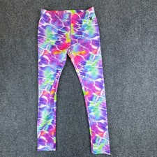 Hurley Leggings Girls 25x25 Multicolor Tie Dye Logo High Waisted Yoga Athletic