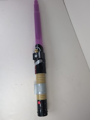 Disney Star Wars Lightsaber Forge Mace Windu Extendable Toy Purple Jedi Blade