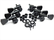 3x3 LOCKING Guitar Tuners 18:1 Ratio - Black Keystone Button