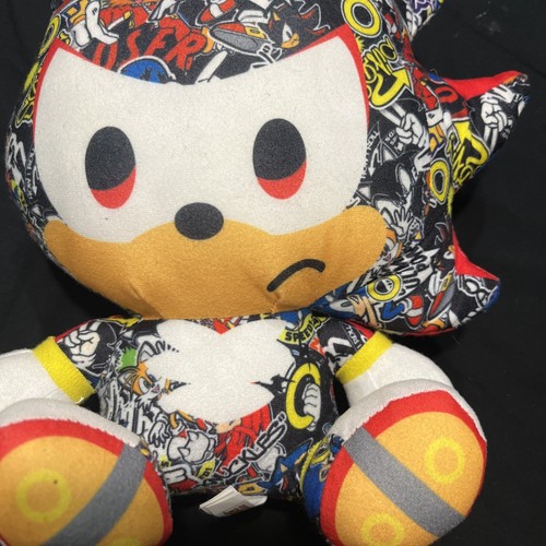 Sega Sonic the hedgehog plush/stuffed animal 11”all Over Print Toy Plushy - Picture 2 of 8