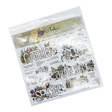 49 AND MARKET - 12 X 12 - PLUM GROVE - RUB ON TRANSFER SHEET - 2 SETS