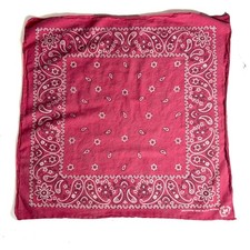 Vintage RED Bandana Crafted with Pride in America 100 Cotton Made in USA Hanky