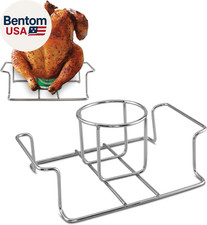 Soporte para pollo para lata de cerveza para parrilla y ahumador, cerveza de acero inoxidable de primera calidad
