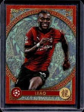 2023-24 Topps UEFA Jade Edition Rafael Leao Chinese New Year #NY-10 Milan