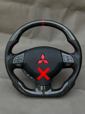Cuztomize Carbon Sports Steering Wheel For Mitsubishi Lancer Evolution 2007-2016