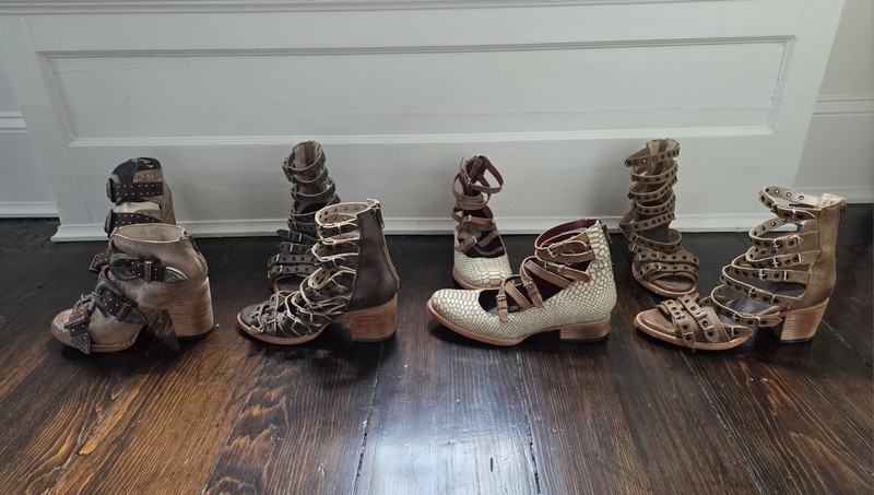 Lot Of 4 Freebird Shoes/Sandals Gently Used