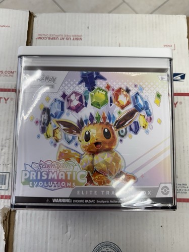 Pokemon Prismatic Evolutions Elite Trainer Box ETB New Sealed IN PROTECTIVE CASE