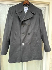 US Navy Pea Coat 44 L DSCP Quarterdeck Collection Sterlingwear of Boston