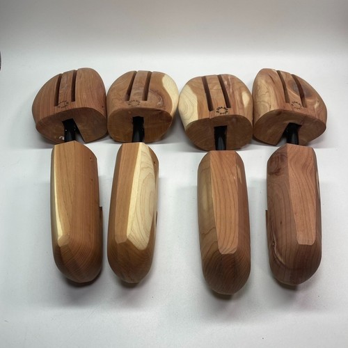 Lot of 2 Allen Edmonds Cedar Shoe Tree/Stretcher Size Medium Made in USA - Picture 4 of 4