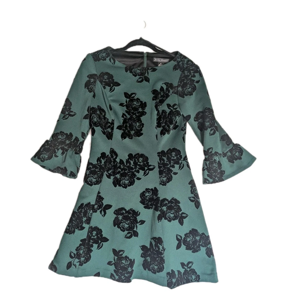 green emerald velvet dress Jessica Howard Women's Dresses Dress,Green,8 at Amazon Women's Clothing  store