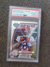 2024 Bowman U Chrome Ryan Williams 1st Bowman Auto #53