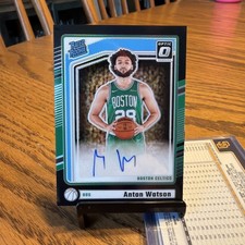 2024-25 Panini Donruss Optic 1/1 Black Pandora Anton Watson Auto Rated Rookie
