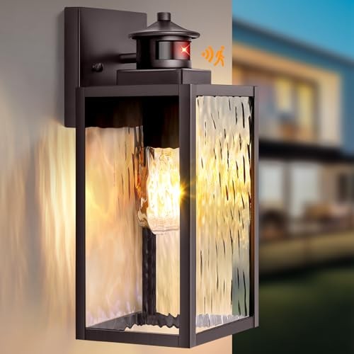 Уличный настенный светильник-бра BRIGHTEVER 13.6 с датчиком движения, 2 режима, B05082PG