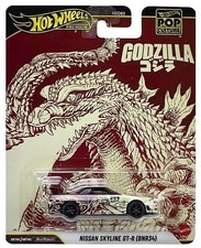 Hot Wheels Premium Pop Culture Godzilla Nissan Skyline GT-R BNR34 Diecast Car