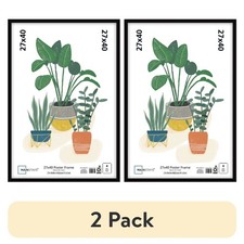  2 pack  27'' x 40'' Black Basic Poster Frame