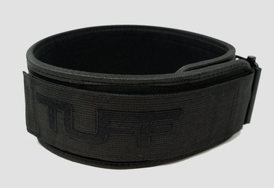 TUFF Quick Locking Gewichthebergürtel - All Black Größe XS