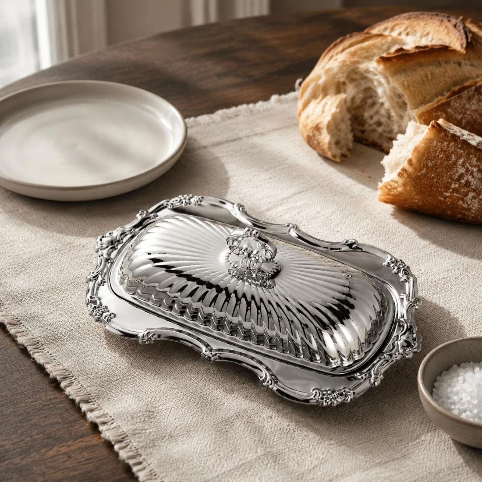 Stainless Steel Butter Dish Rust Resistant Kitchen Storage for Hotel Buffet