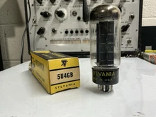 NOS NIB SYLVANIA 5U4GB - BLACK PLATES - HICKOCK TESTED