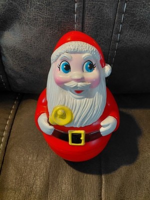Vintage 1971 -  7''  Sanitoy Roly Chime Santa 