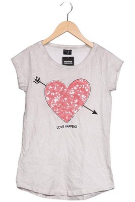 Fresh Made T-Shirt Damen Shirt Kurzärmliges Oberteil Gr. XS Grau #5mfslxw