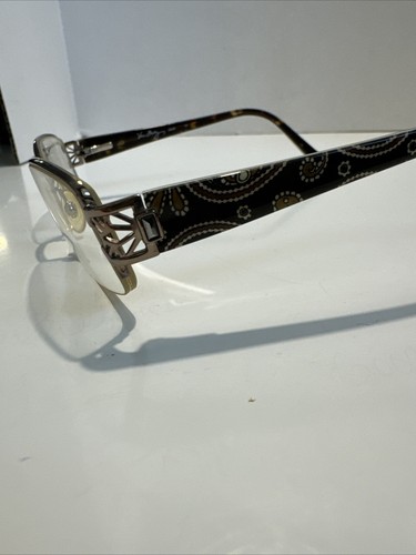 Vera Bradley Eyeglasses VB3030 Caffe Latte 135 CAF Brown Paisley W/ Zipped Case
