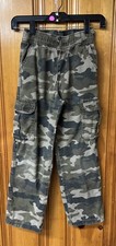Boys TCP camo Cargo Pants Elastic Waist Size 10 Adjustable Waist