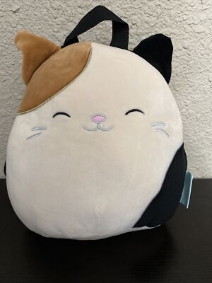 Squishmallows kitty cat backpack Squishmallows Cam the Calico Cat Plush Mini Backpack | BoxLunch main image 4