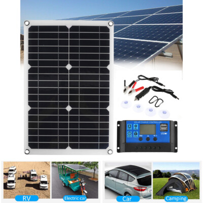 400W Solar Panel Kit 12V Battery Charger 100A Controller RV Trailer Camper Van