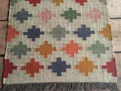 indian navajo rug Handmade Wool Jute Vintage moroccan Rug Kilim Rug Aztec rug