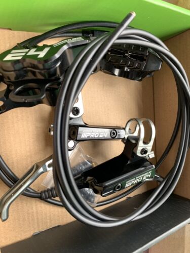 Juego de frenos de disco 4 pistones IIIPRO E4 bicicleta MTB 800/1550 para SHIMANO - negro - Imagen 2 de 7