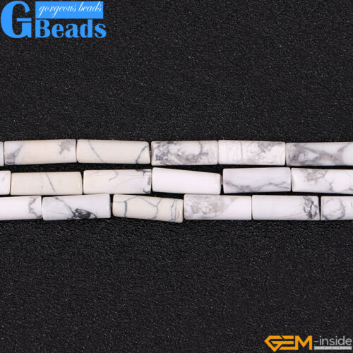 Natural Gemstone Column Tube Assorted Shape Loose Beads Jewelry Making 15" - Picture 43 of 101