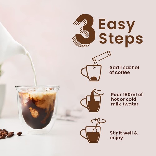 Caffè istantaneo Bevzilla - 48 bustine (nocciola)| caffè caldo e freddo - Foto 4 di 5