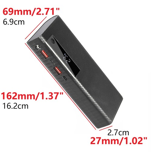 DIY Power Bank Box Fast Charging for 5pcs 21700 Batteries Mobile Power Socket ww - Picture 7 of 10