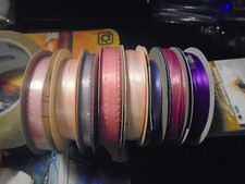 8 Rolls Mixed Ribbon Lot